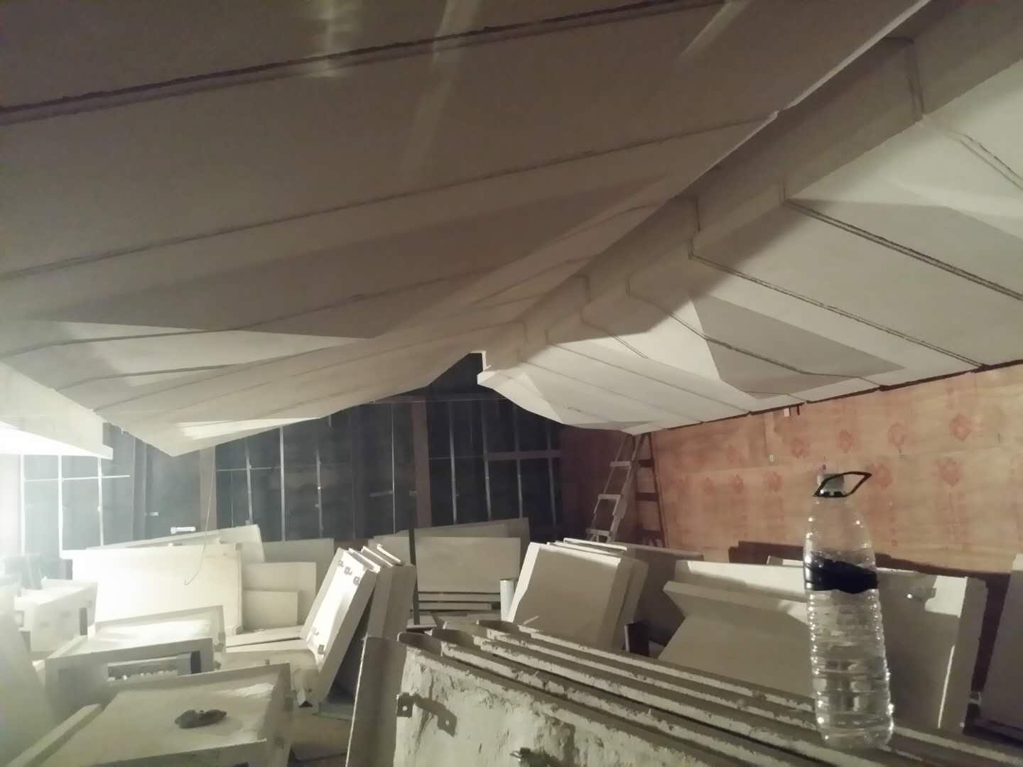 湖南邵陽文化中心grg墻面天花造型裝飾工程