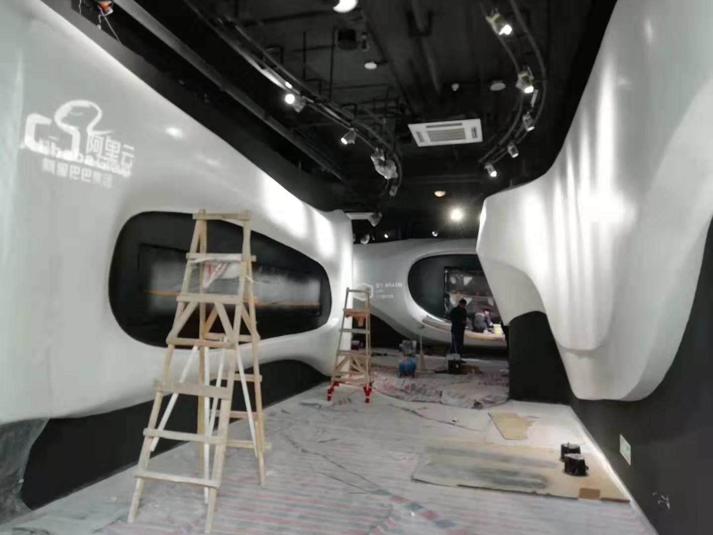 阿里巴巴西南總部grg展廳藝術(shù)造型裝飾工程