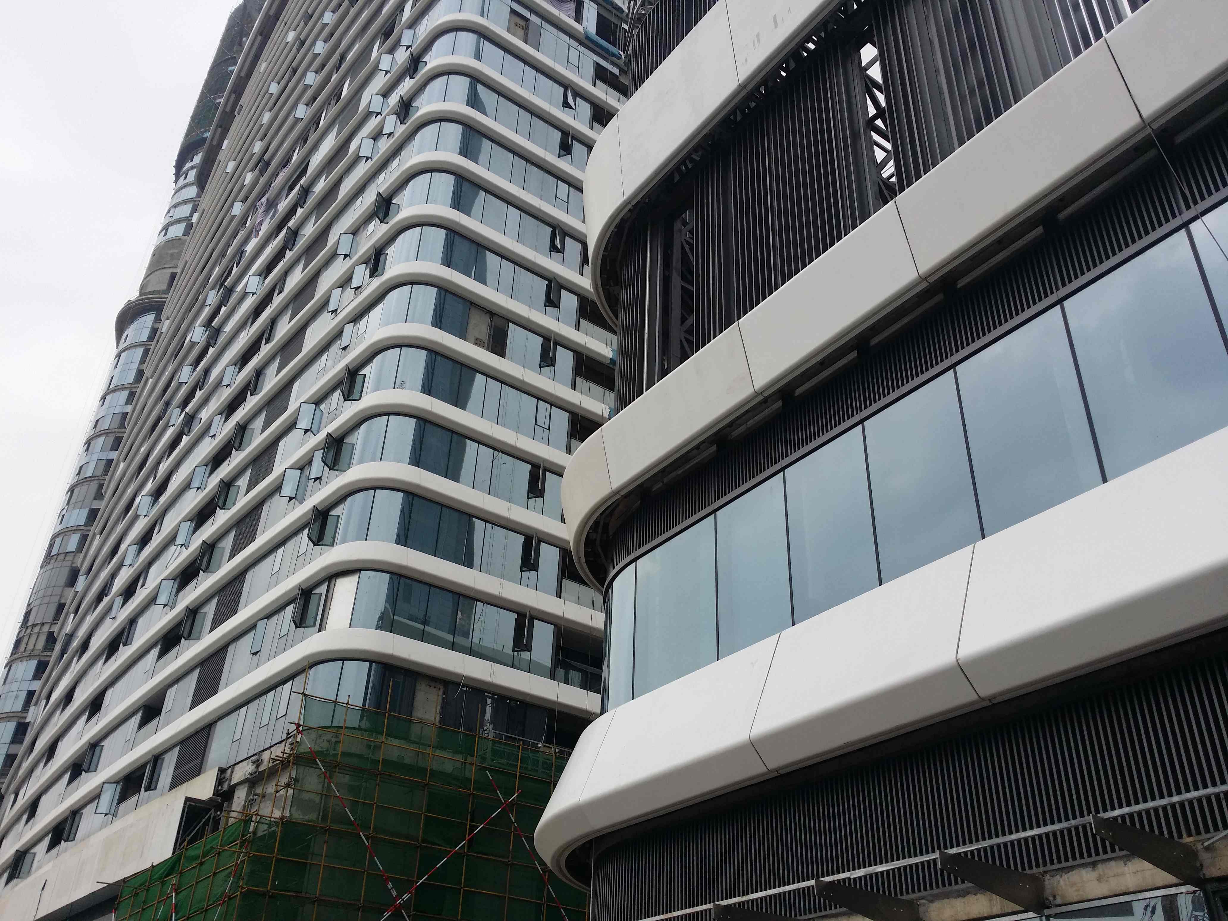 深圳前海金融大廈grc墻面造型裝飾工程安