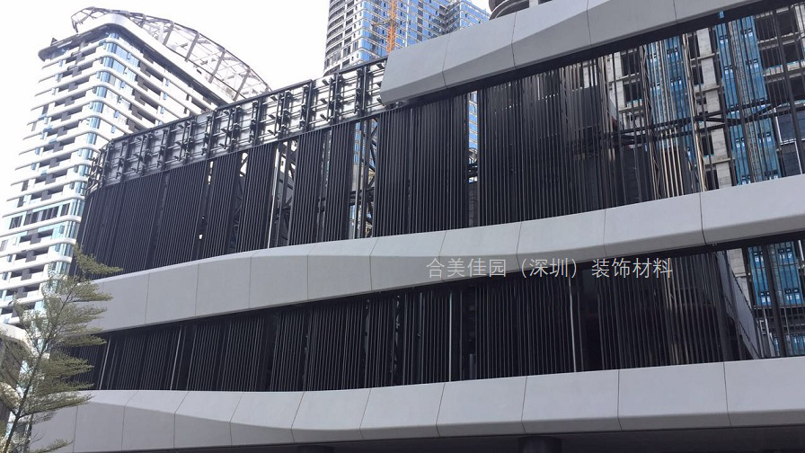 深圳前海金融大廈grc墻面造型裝飾工程安