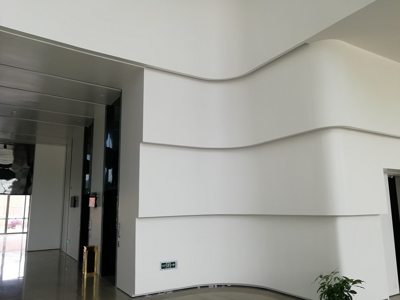 科大訊飛股份有限公司安徽總部大樓grg墻面藝術(shù)造型裝飾工程